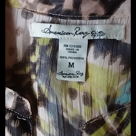 American rag cie tunic top with butterfly print - Picture 2 of 4